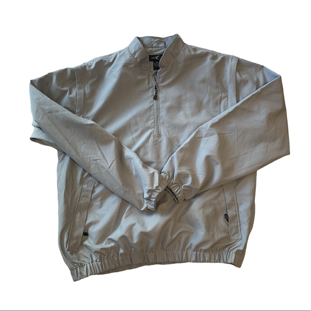 Tres Bien Sz L 1/4 Zip Convertible Golf Lightweight Jacket